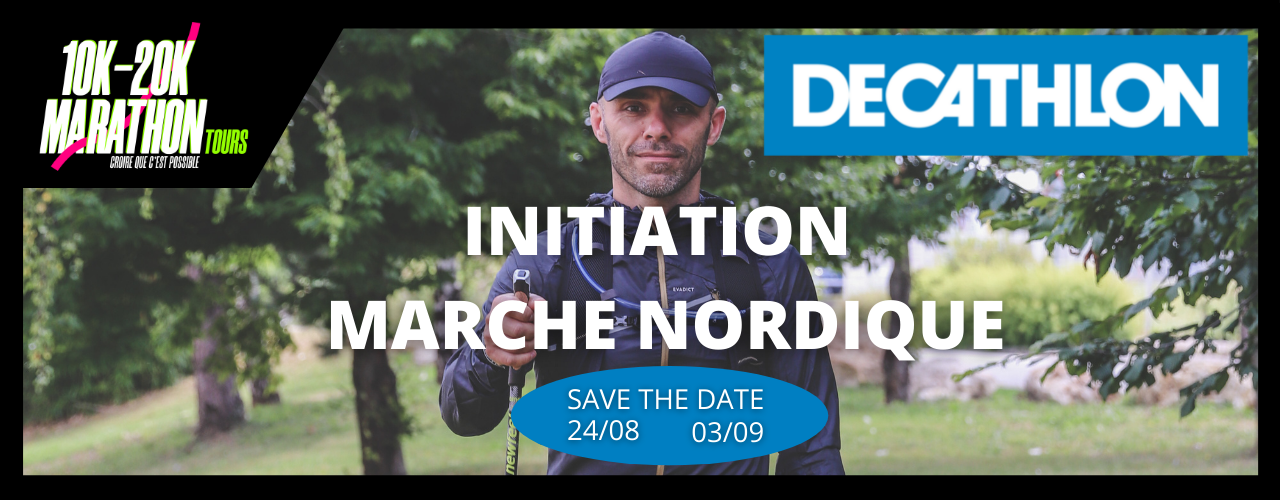 Initiation marche nordique TOURS DECATHLON