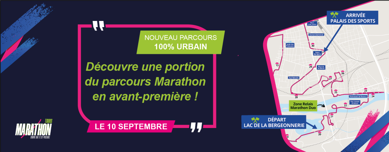 découvre le nouveau parcours du marathon en courant le 10 septembre !